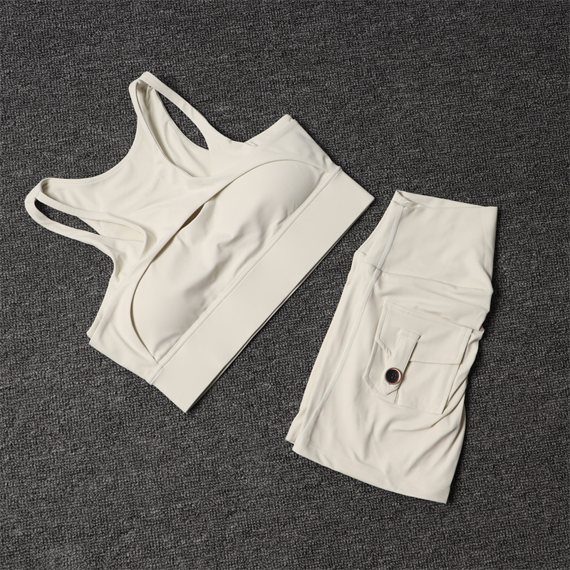 Yoga Fitness Leggings - Fitness Shorts Yoga Sets Women's Tracksuit
