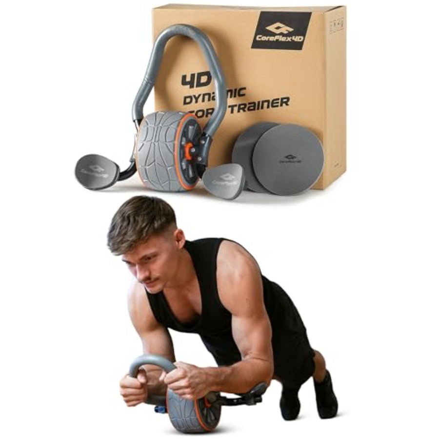Ab Wheel Roller - CoreFlex4D Ab Roller Wheel with Elbow