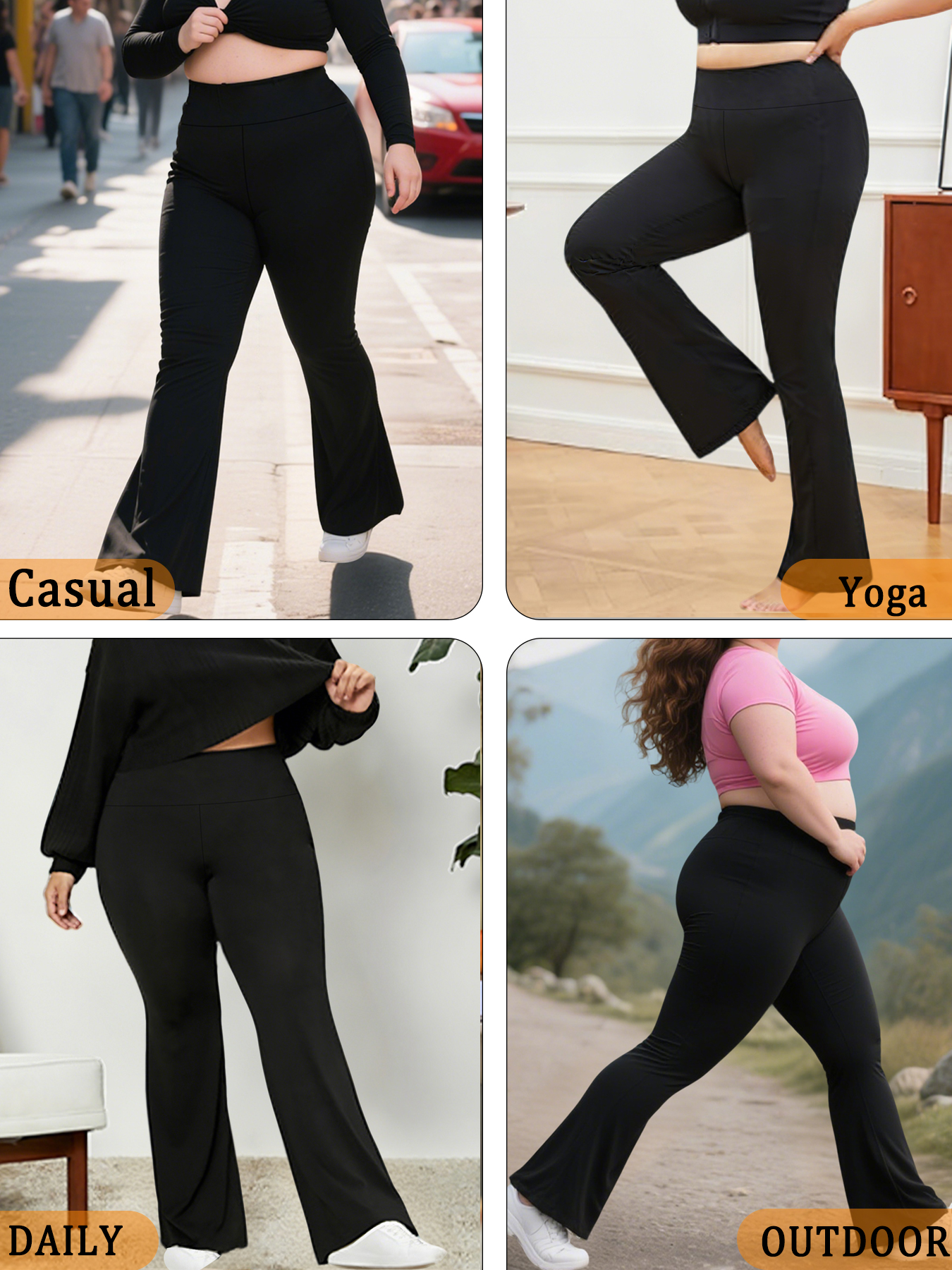 Plus Size Women's Super Soft F - đánh giá và giá Yoga Fitness Leggings