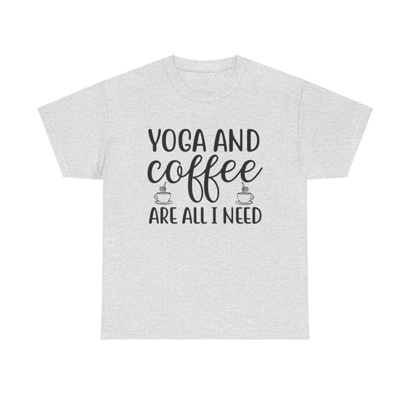 Yoga and Coffee T Shirt funny  - đánh giá và giá Yoga Fitness Quotes