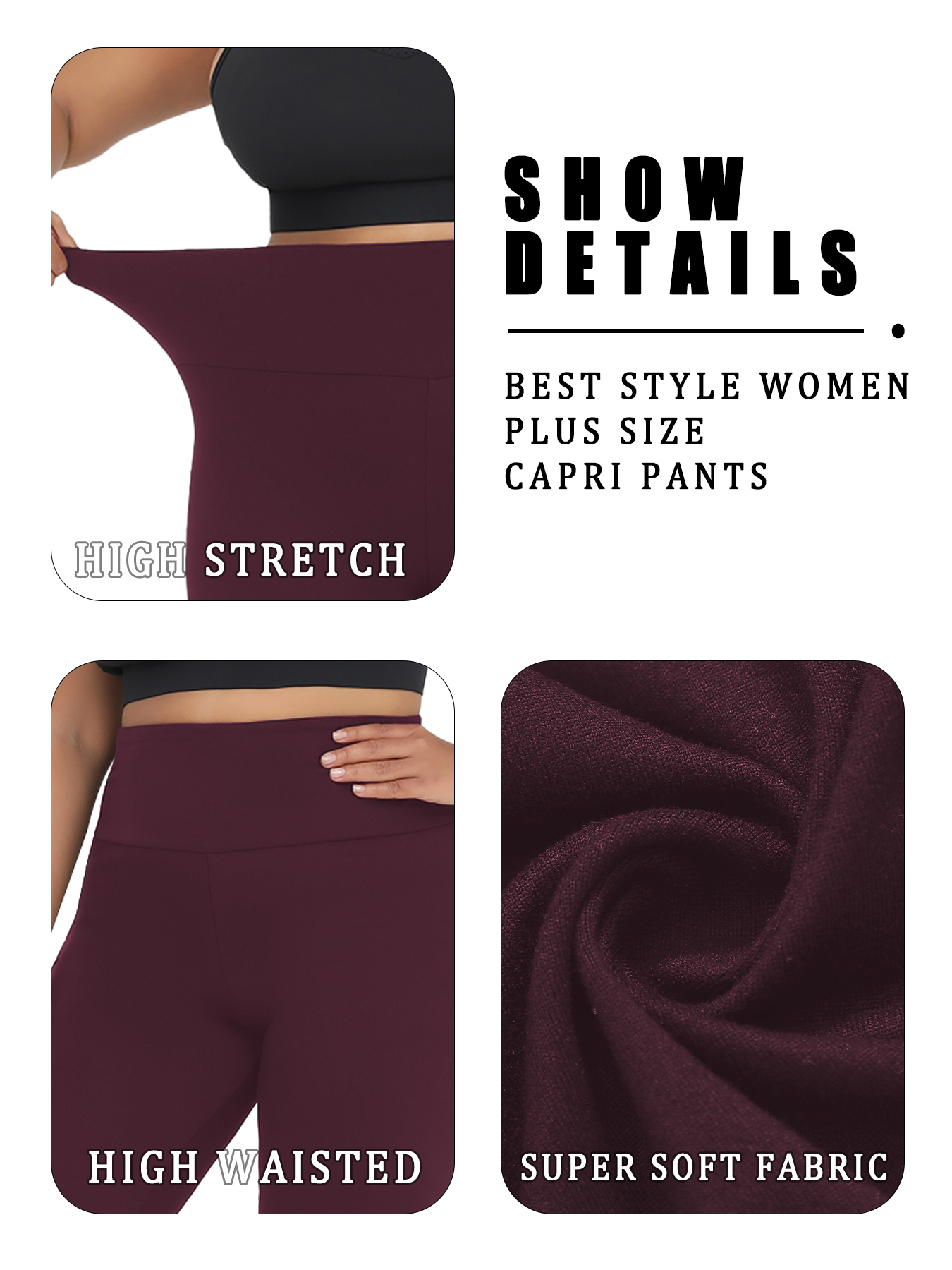 Plus Size Women's High Waisted - đánh giá và giá Yoga Fitness Leggings