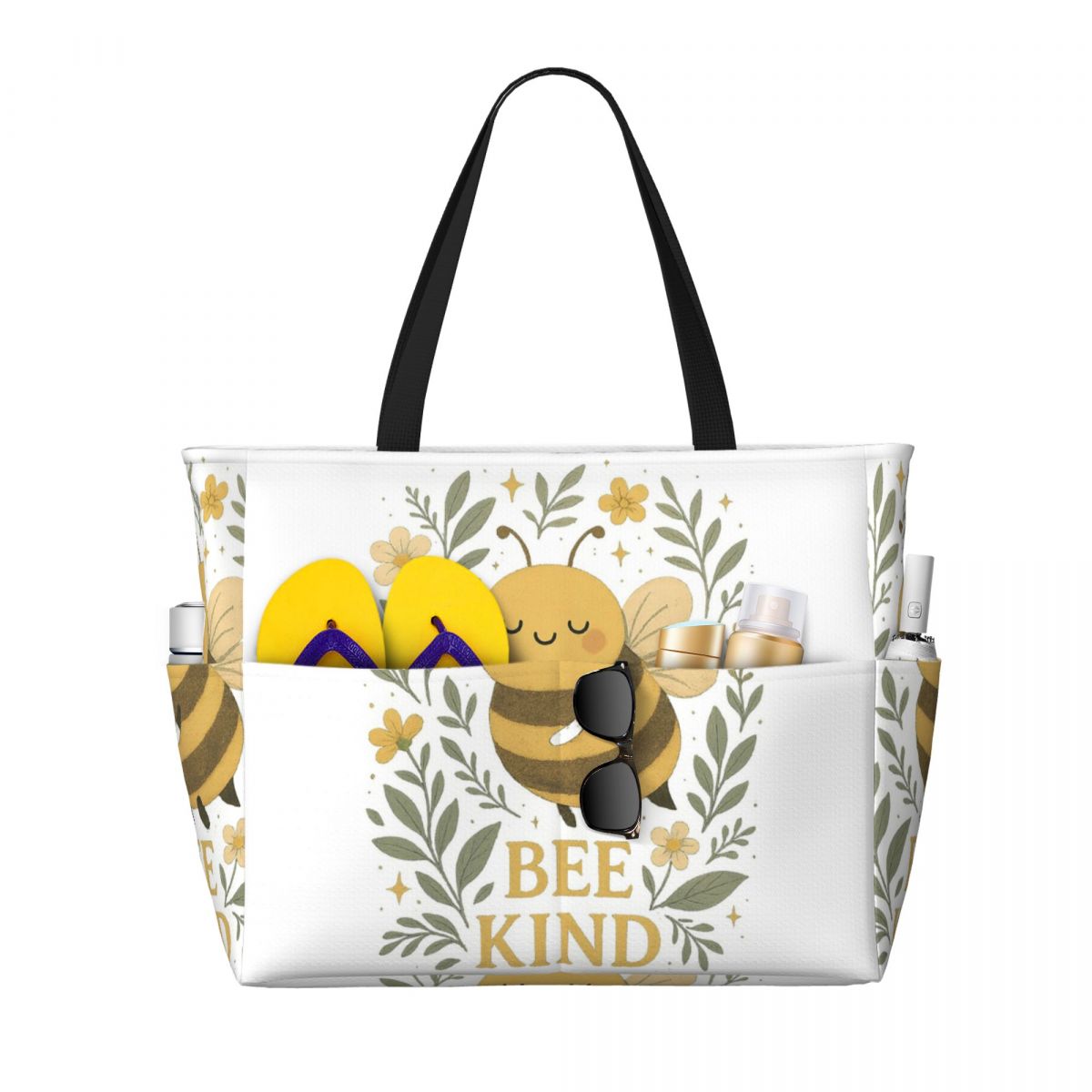 Bee Kind Cute Bumblebee Floral - đánh giá và giá Yoga Fitness Quotes
