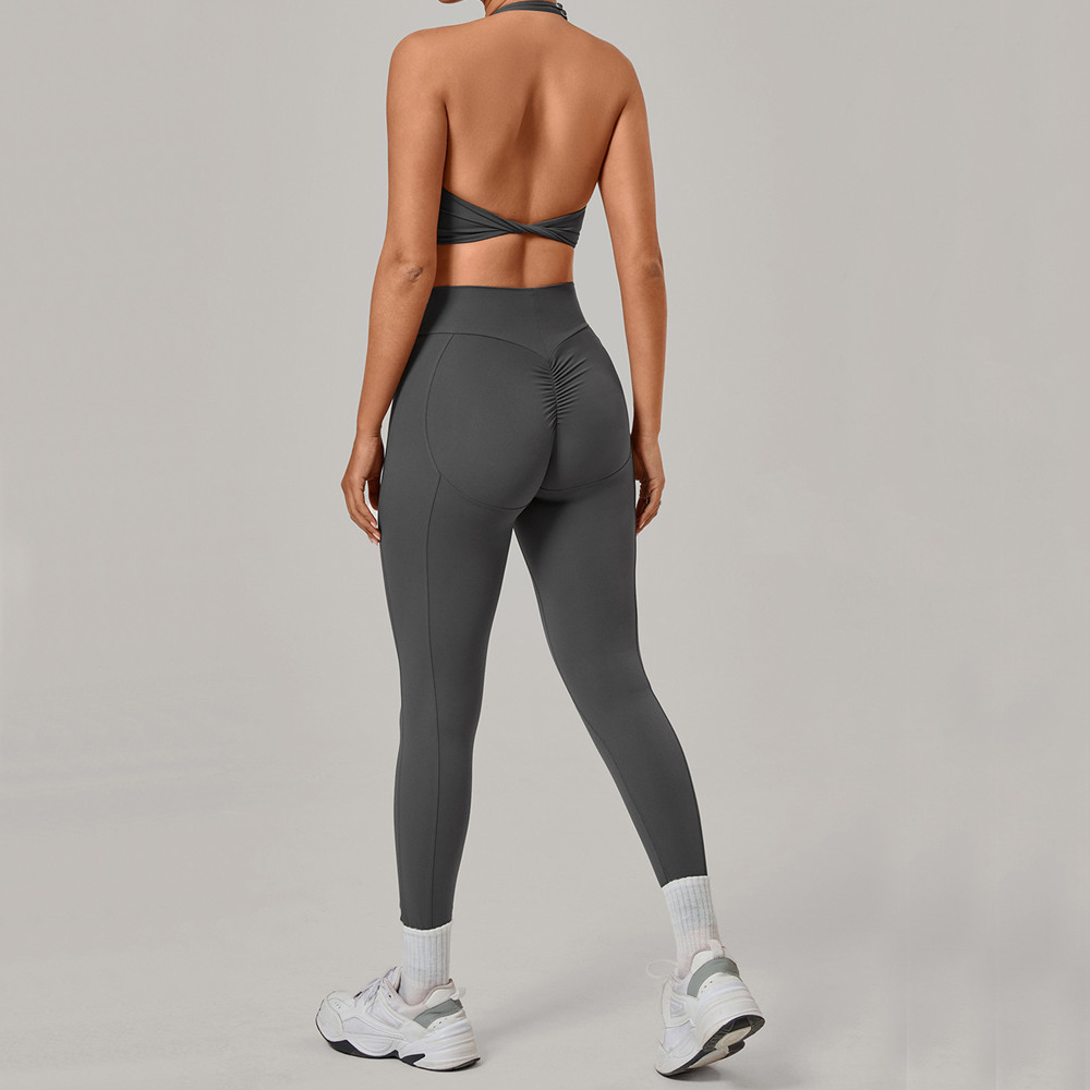Pad 2PCS Women Double Zip Halt - đánh giá và giá Yoga Fitness Power Yoga