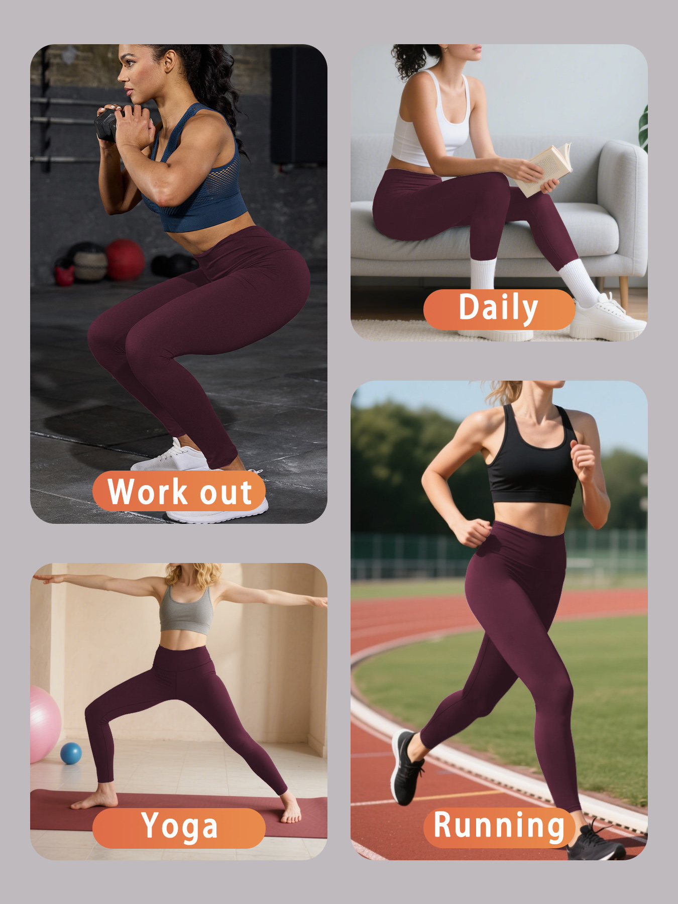 Plus Size Women's Super Soft L - đánh giá và giá Yoga Fitness Leggings