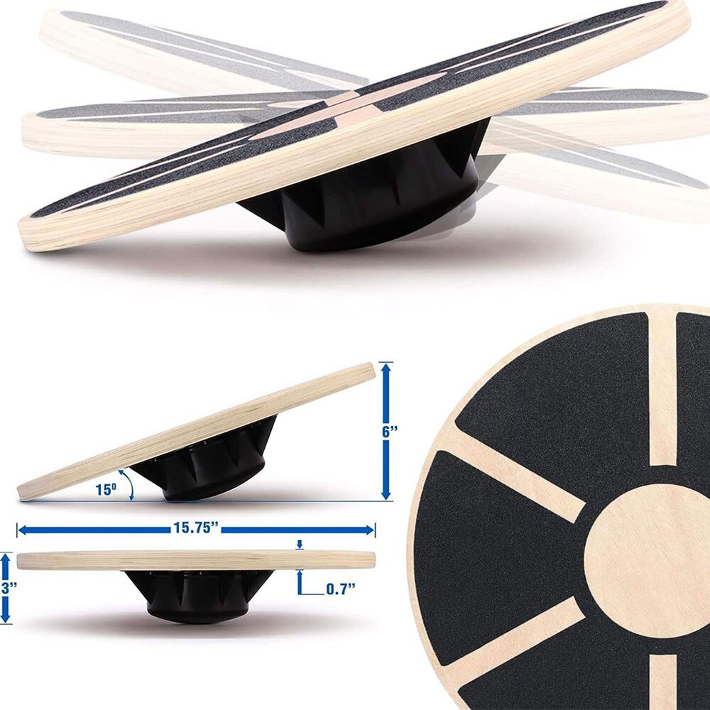 Wooden balance board fitness b - đánh giá và giá Yoga Fitness Board