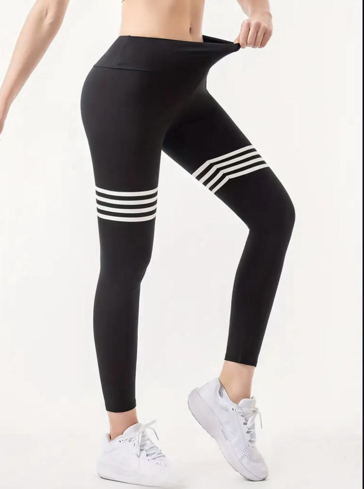 Letter Pattern High-Waisted Yo - đánh giá và giá Yoga Fitness Leggings