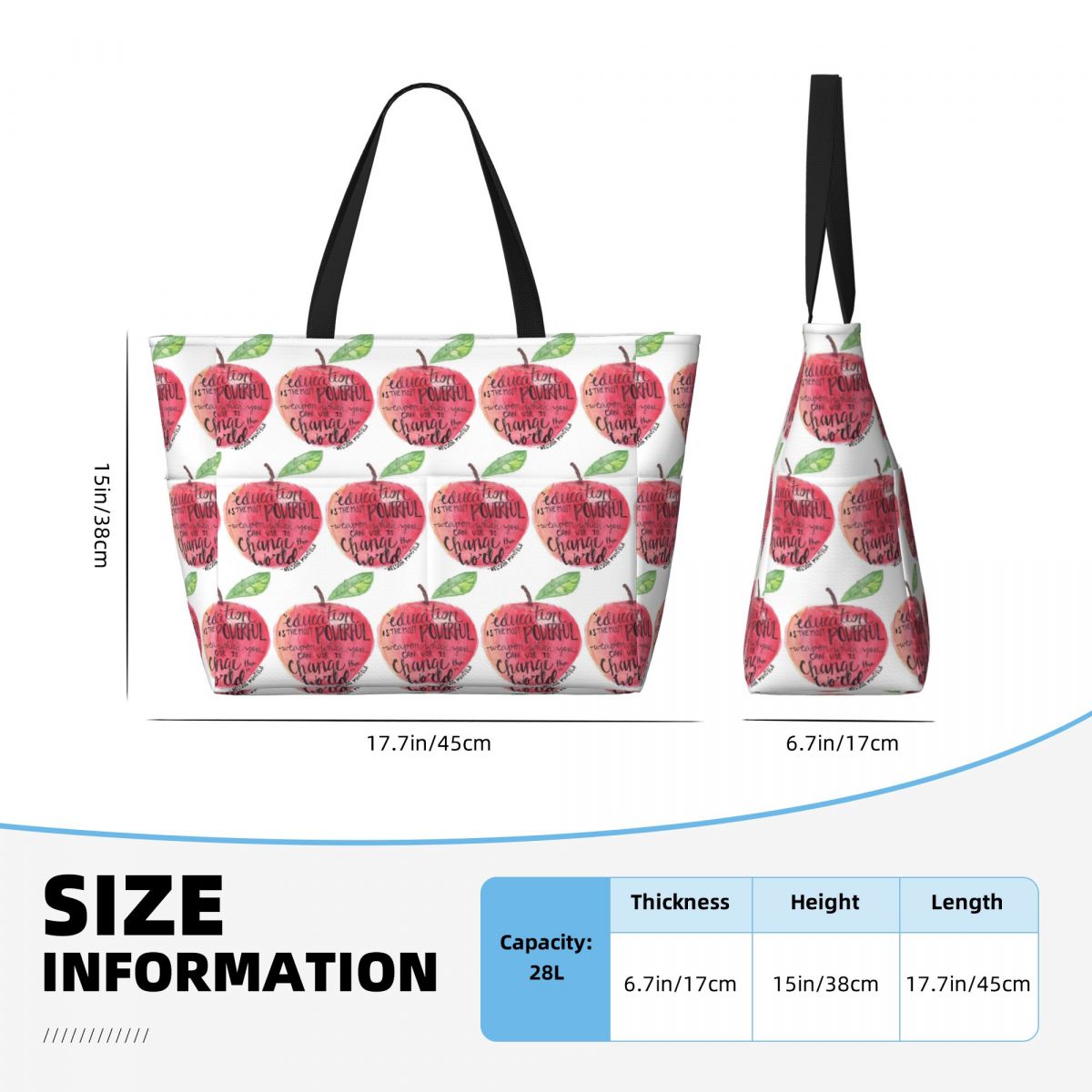Teacher Quote Beach Tote Bag S - đánh giá và giá Yoga Fitness Quotes