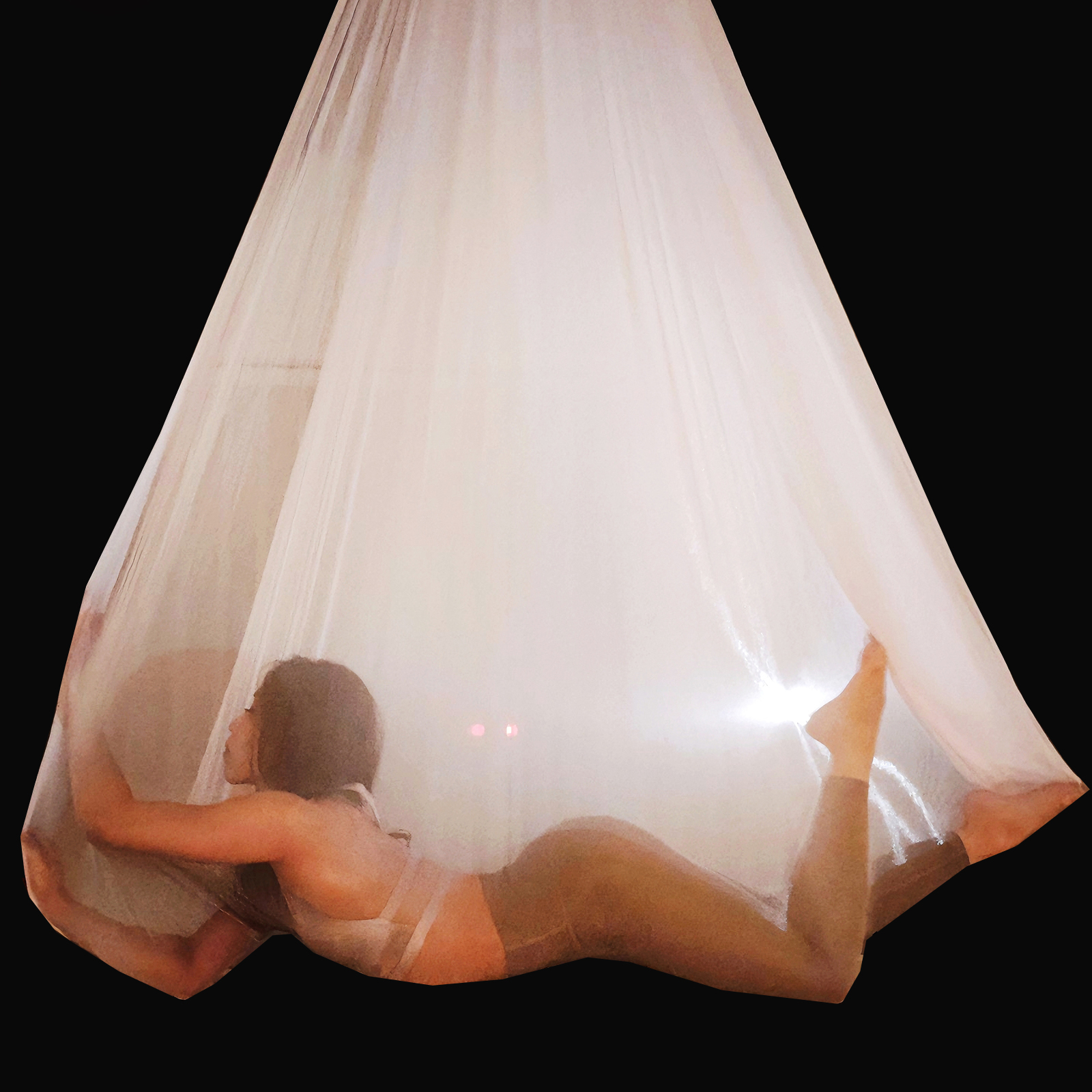 7m Air Yoga Hammock Transparen - đánh giá và giá Yoga Fitness Studio