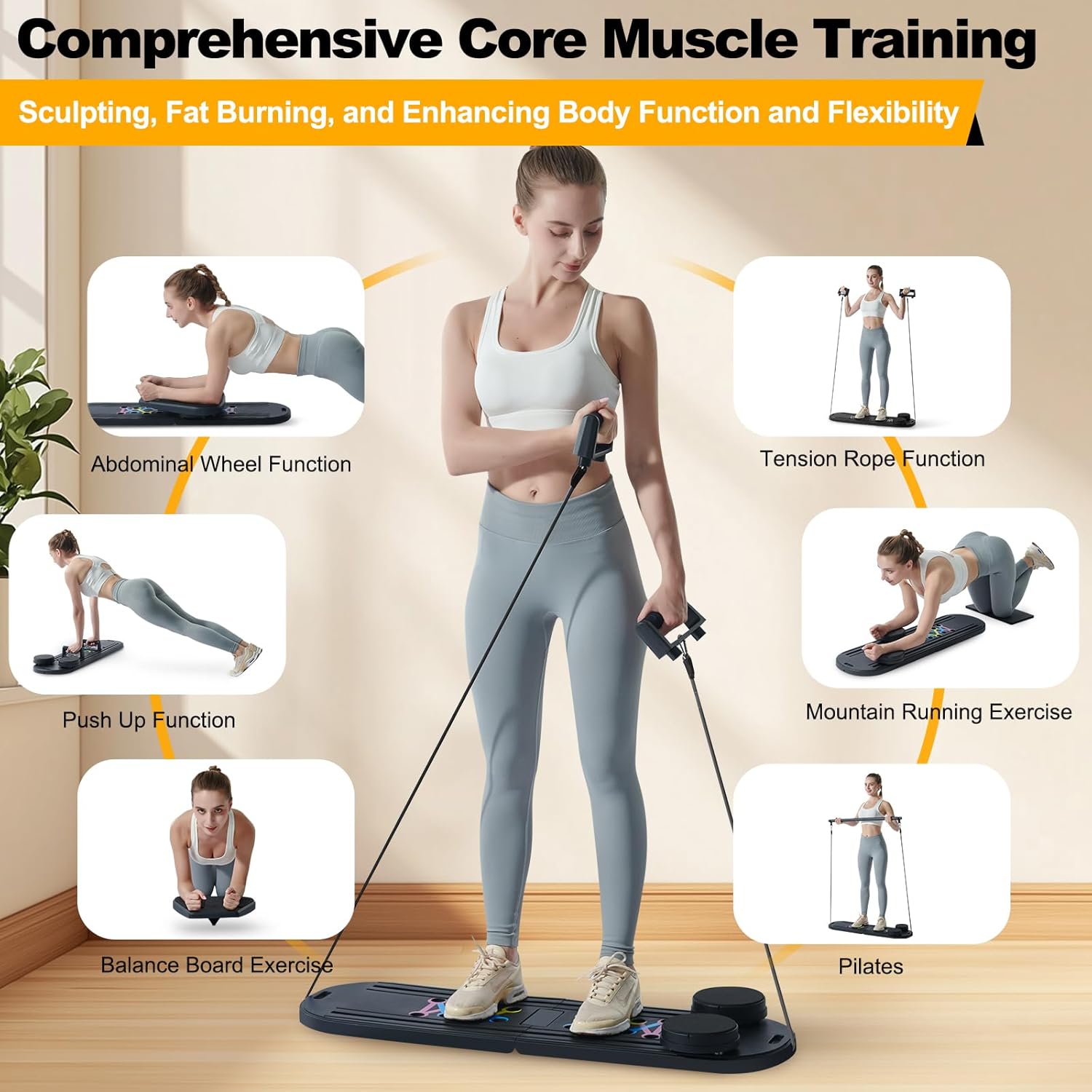 Portable Multifunctional 6-in- - đánh giá và giá Ab Wheel Roller
